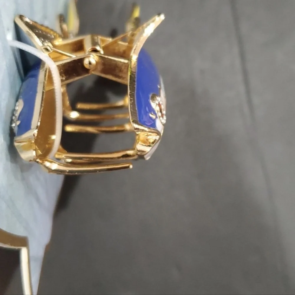 yellowfin tuna fish blue white striped hair claw‎ clip brand new